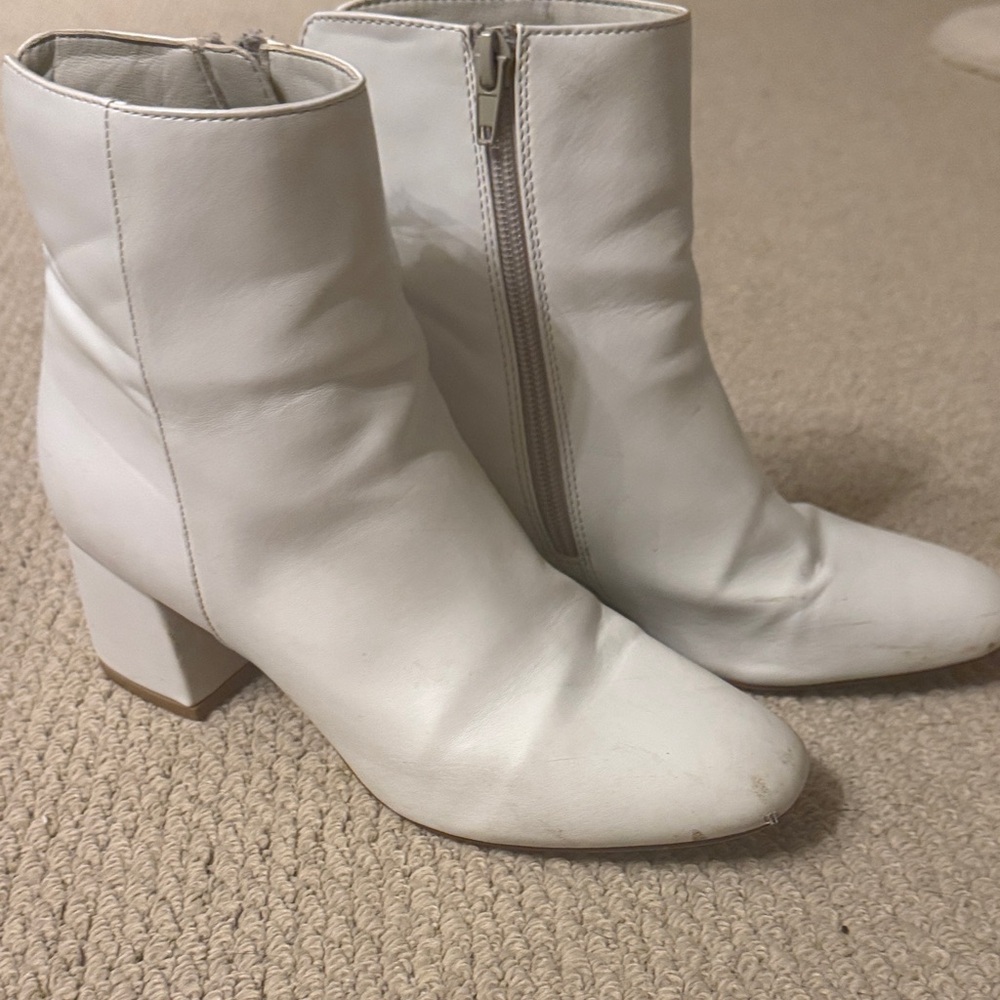 White Ankle Boots